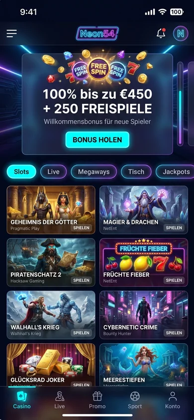 Mobile Erfahrung im Browser – Neon54